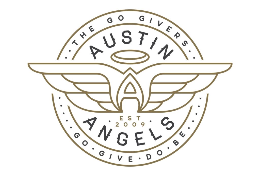 austin angels nonprofit logo design by left hand design in austin texas