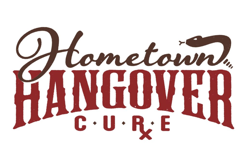 hometown hangover logo design by left hand design in austin texas beau morrow