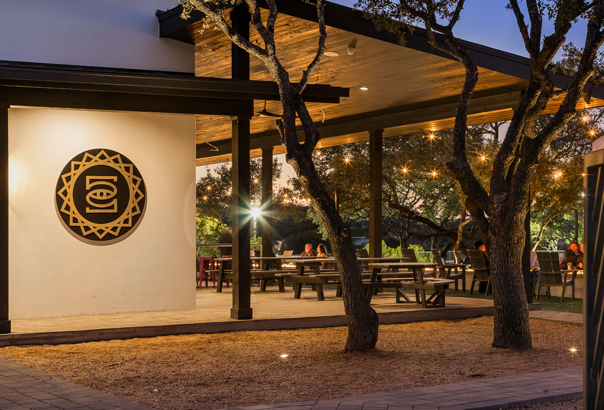 5 soul wine logo design by beau morrow for left hand design in austin texas