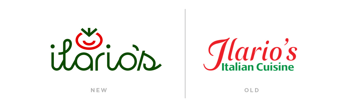 Ilario's Italian restaurant logo design by beau morrow for left hand design in austin texas