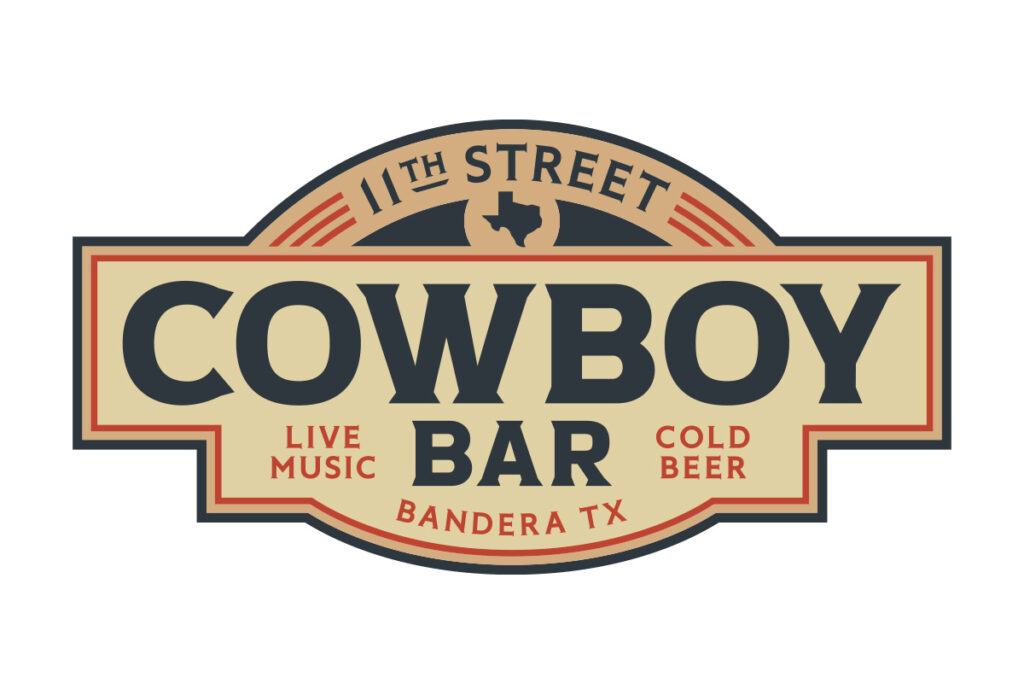11th Street Cowboy Bar logo design by beau morrow for left hand design in austin texas